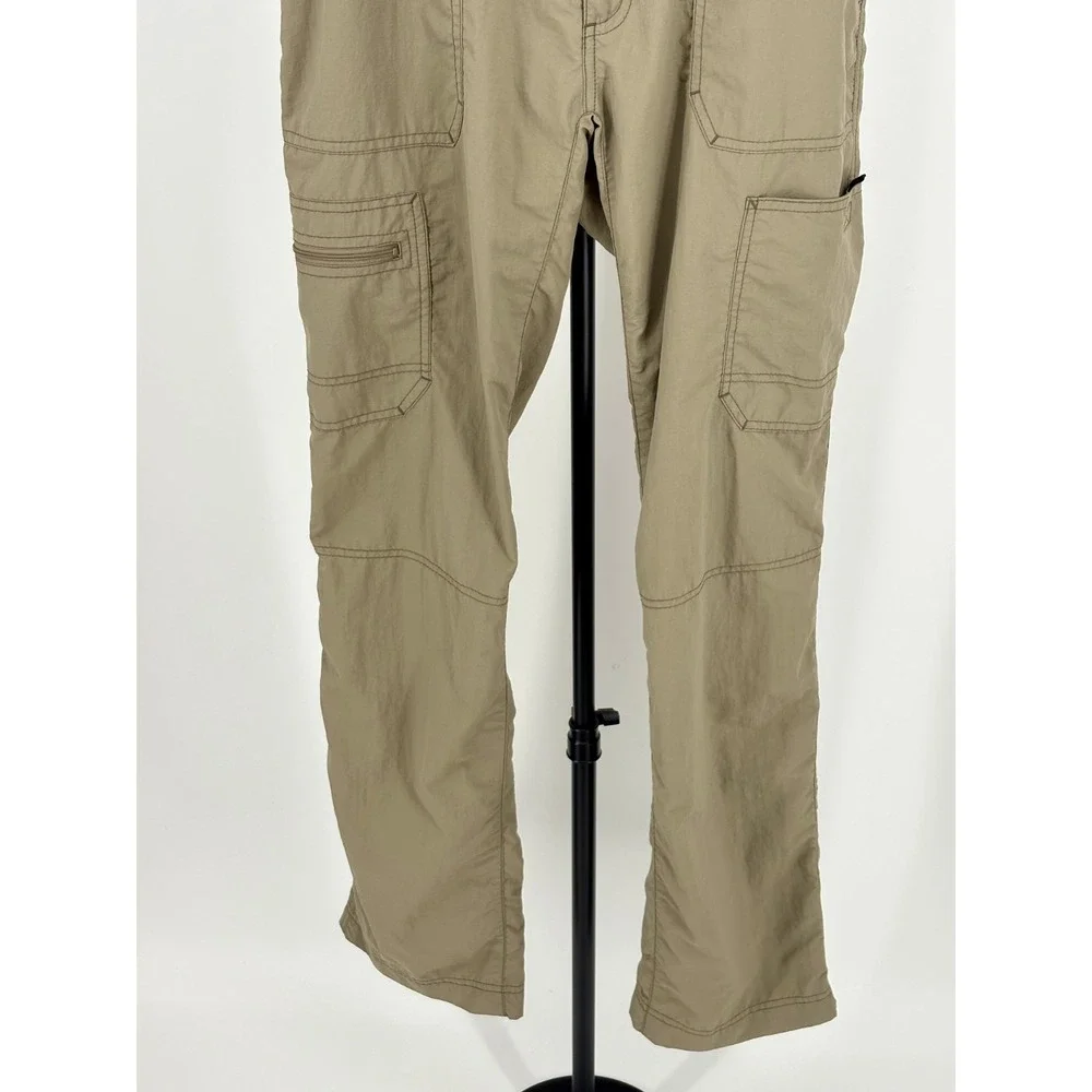 Eddie Bauer Cargo Pants Mens 34x34 Khaki Utility Hiking Outdoor Straight Leg